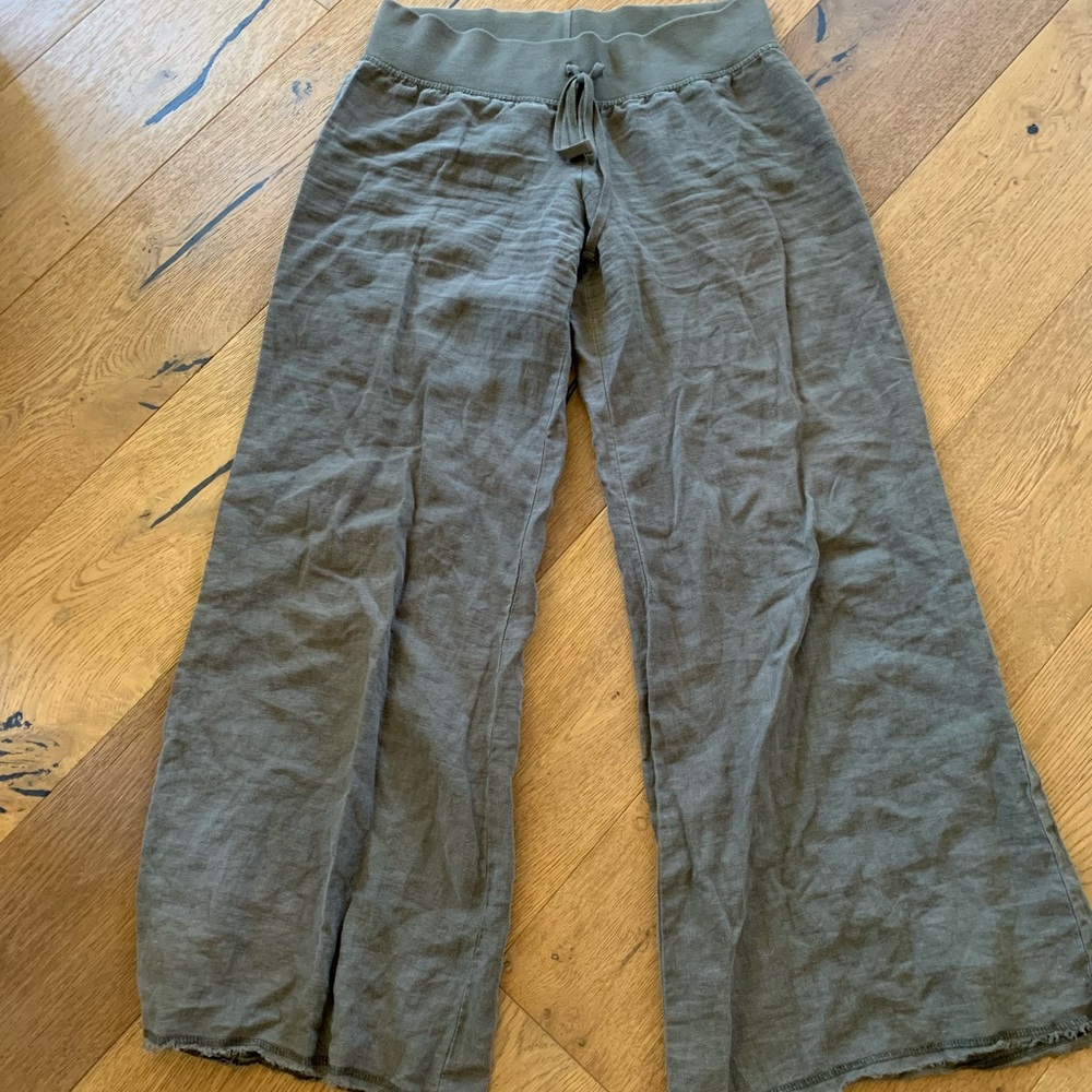 Linen drawstring pants